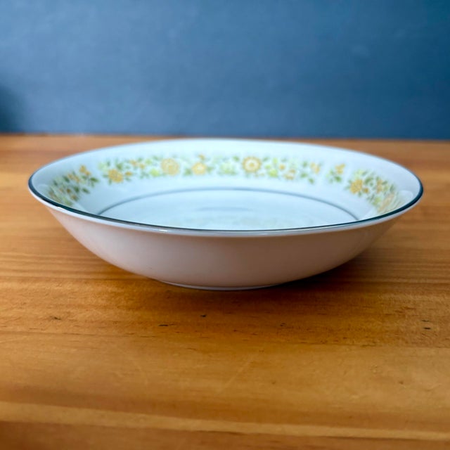 Vintage dessert/fruit bowls by Towne House in the classic “Spring 3094” pattern. Each piece features a delicate band of...