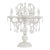 White Murano Glass Table Lamp with Pendants, Crystal Octagons Chains, 5 Lights, Handmade Made in Italy, 2000s For Sale - Image 13 of 13