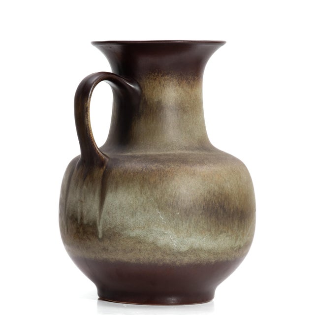 1960s 715 1960s Mid Century Floor Vase Earth Tone Steuler Keramik East Germany For Sale - Image 5 of 13