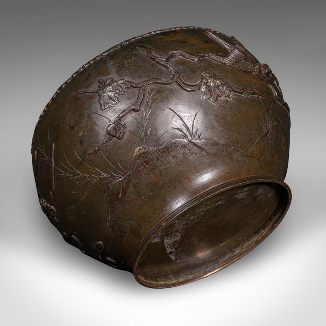 Bronze 1850's Antique Jardiniere Bowl For Sale - Image 8 of 12