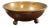 Large Swedish Art Deco Brass Fruit Bowl, 1920s For Sale
