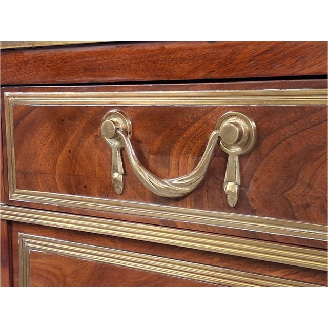 Russian Neoclassical, Commode, Crotch Mahogany, Bronze, Baltic States, 1860s For Sale - Image 10 of 16