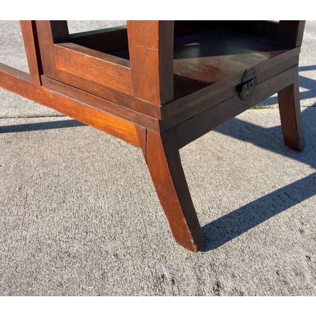 Regency Style Metamorphic Cane Seat Library Chair, Steps, by Bittner, Louisville For Sale - Image 12 of 12