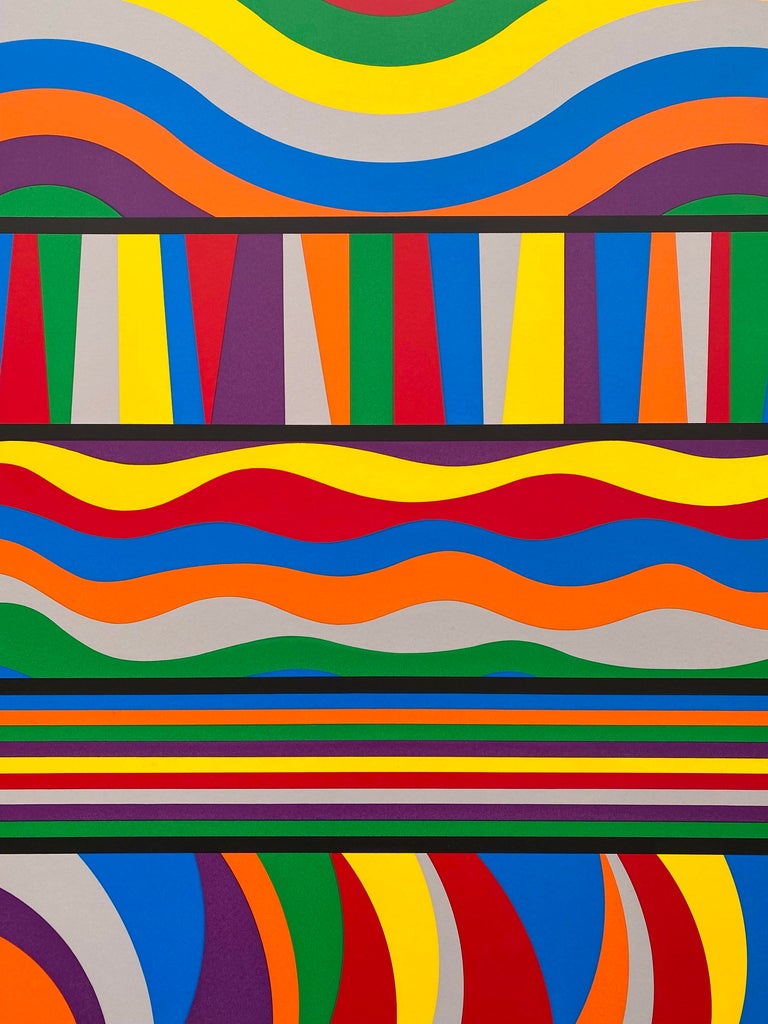 Sol LeWitt Vintage 1998 Modernist Silkscreen Print Limited Edition