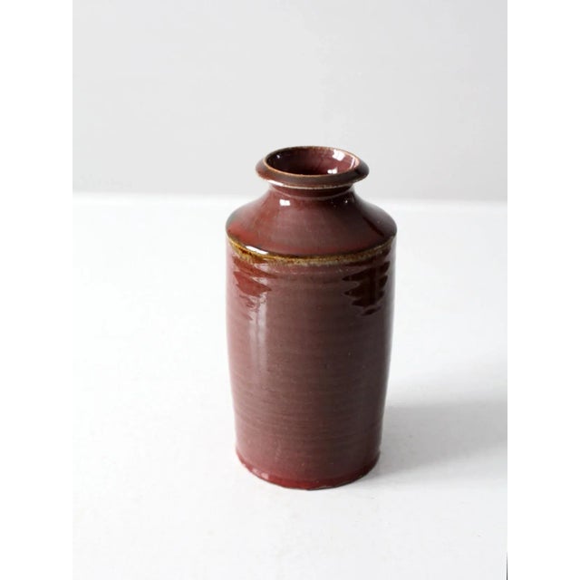 Ceramic Vintage Studio Pottery Vase For Sale - Image 7 of 12