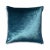 This shimmering velvet pillow in elegant cerulean blue makes for a perfect complement to other pillows or a gorgeous...