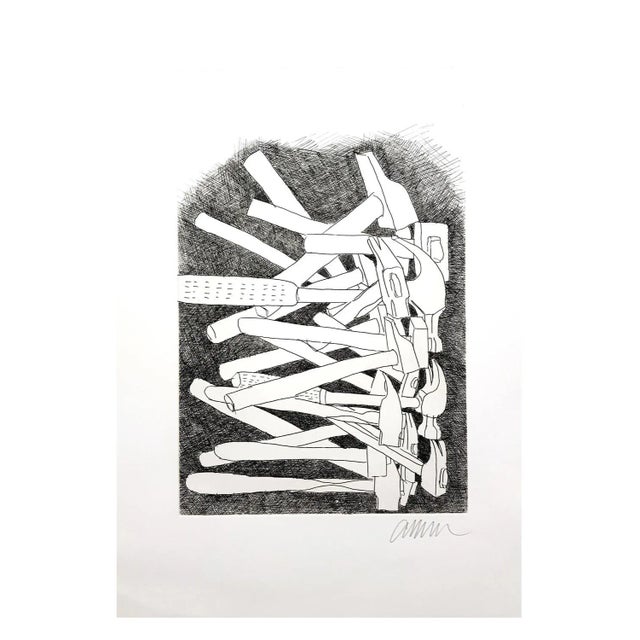 Arman - Accumulations - Original Signed Etching Title: Accumulations Signed Dimensions: 57 x 38 cm 1980s Arman Armand...