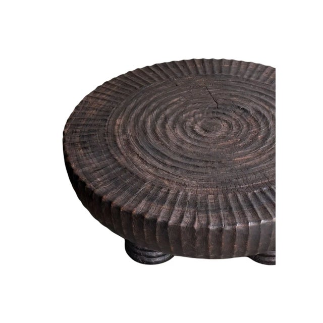 Not Yet Made - Made To Order Large Suar Wood Table Espresso Finish, Hand-Carved Detailing, Modern Organic For Sale - Image 5 of 9