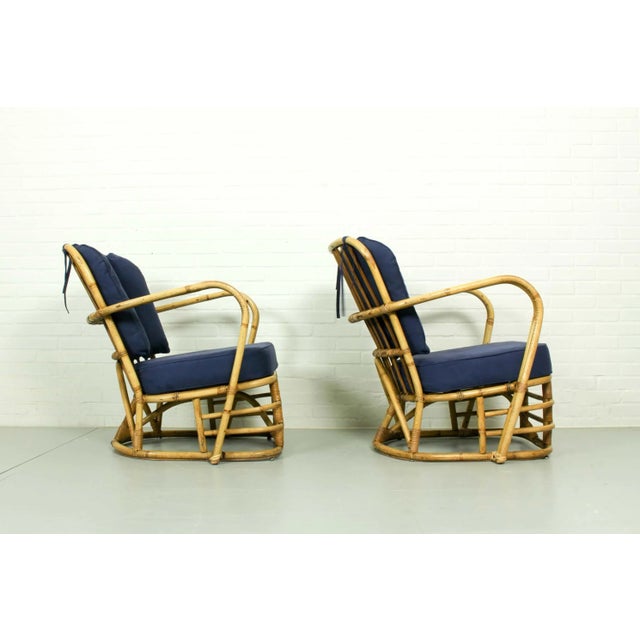 Rattan Living Room Set, 1950s, Set of 3 For Sale - Image 10 of 18