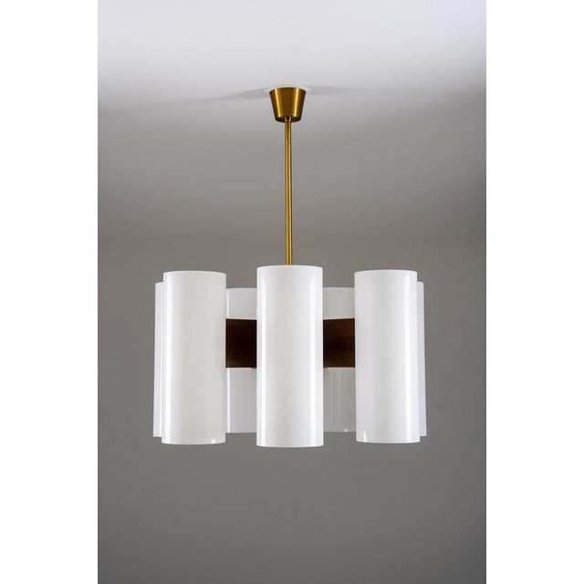 Swedish Pendant Lights by Holger Johansson for Westal, 1970s, Set of 4 For Sale - Image 3 of 8