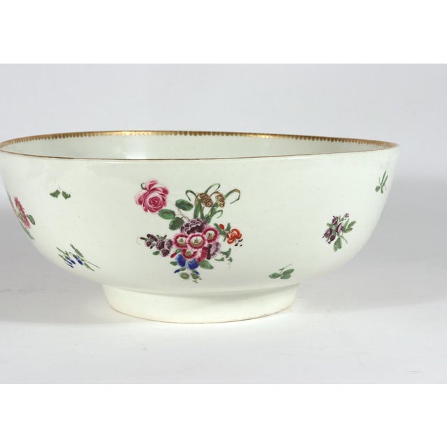 Mid 18th Century 18th-Century First Period Worcester Porcelain Botanical Punch Bowl For Sale - Image 5 of 18