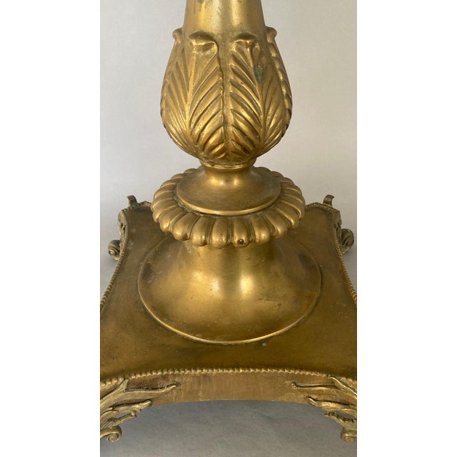 Vintage Solid Brass & Wood, Banded Accent, Occasional Table or Gueridon For Sale - Image 9 of 12