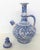 20th Century Glazed Earthenware Spanish Blue and White Painted Pitcher With Top For Sale - Image 4 of 6