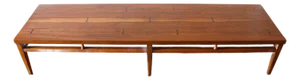 Mid Century Modern Lane "Tuxedo" Bowtie Coffee Table
