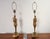 Wood Vintage Male and Female Figural Carved Table Lamps by Clifford C Stasack - Pair For Sale - Image 7 of 18