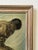Vintage Art Deco Style Kneeling Male Nude Oil on Board Painting, Circa Mid 20th Century For Sale - Image 16 of 18