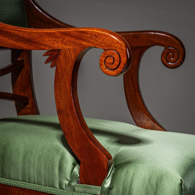 Wood Antique Biedermeier Armchair, 1830s For Sale - Image 7 of 11