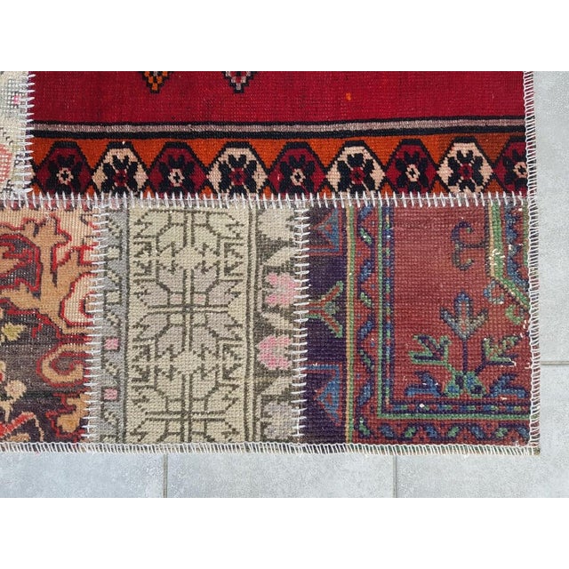 Mid 20th Century Bohemain Handknotted Wool Runner For Sale - Image 6 of 10