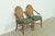 McGuire McGuire Hollywood Regency Organic Modern Bamboo and Cane Armchairs, Pair For Sale - Image 4 of 16