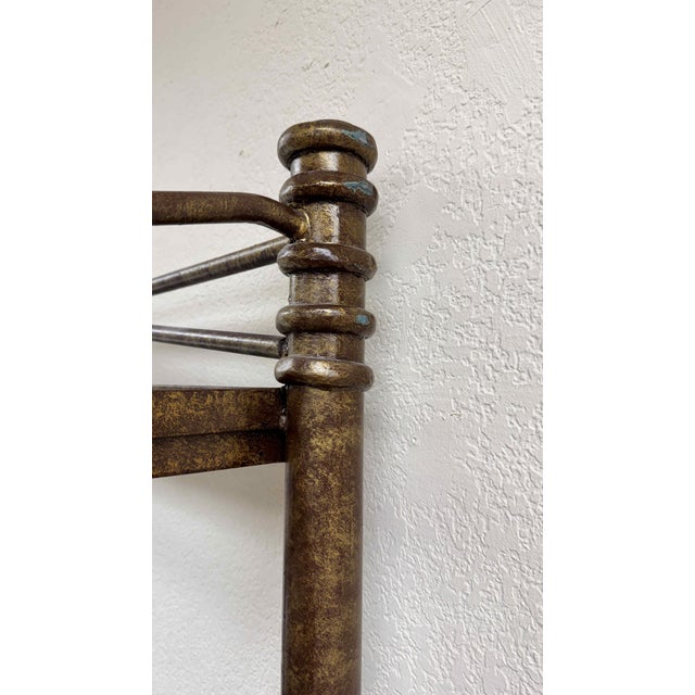 Aged Metal 5-Tier Etagere Display For Sale - Image 11 of 13