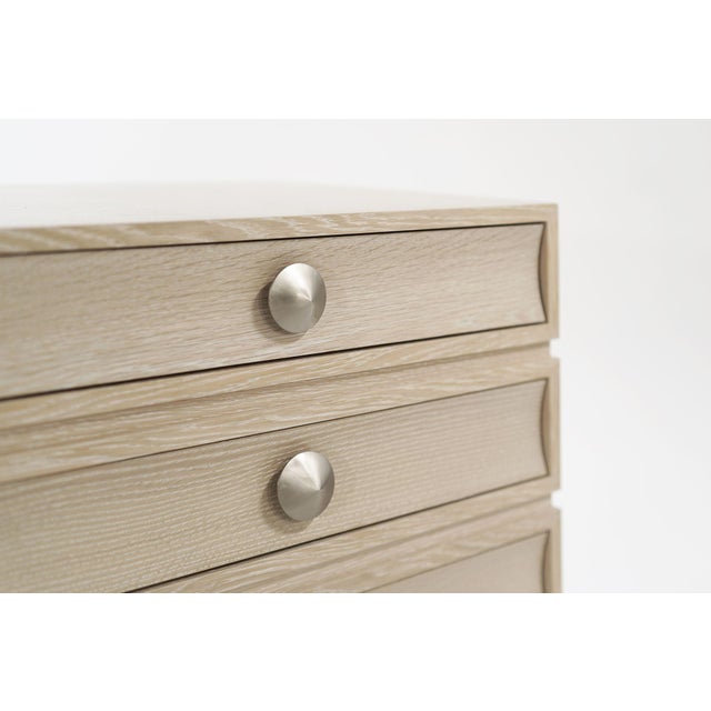 Stacked Commodes in Limed Oak - a Pair For Sale - Image 14 of 18