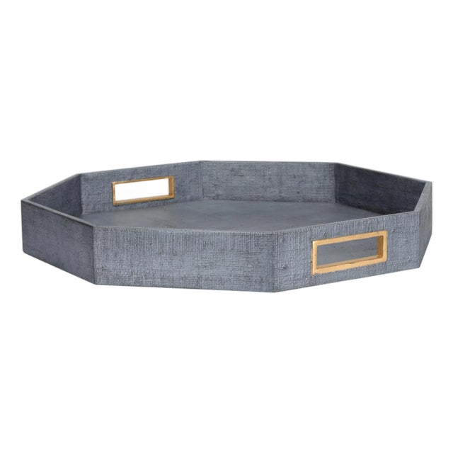 Royal Oak Raffia Tray, Large For Sale