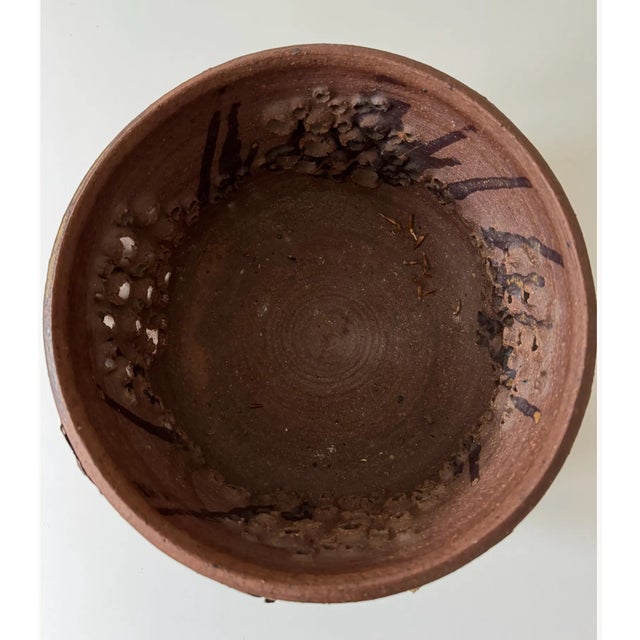1960s Large Danish Brutalist Stoneware Bowl by Bodil Marie Nielsen, 1970s For Sale - Image 5 of 9