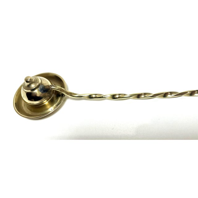 Traditional Vintage Brass Candle Snuffer For Sale - Image 3 of 5