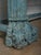 Rustic Mid 20th Century Carved Blue Wooden Console Table For Sale - Image 3 of 5