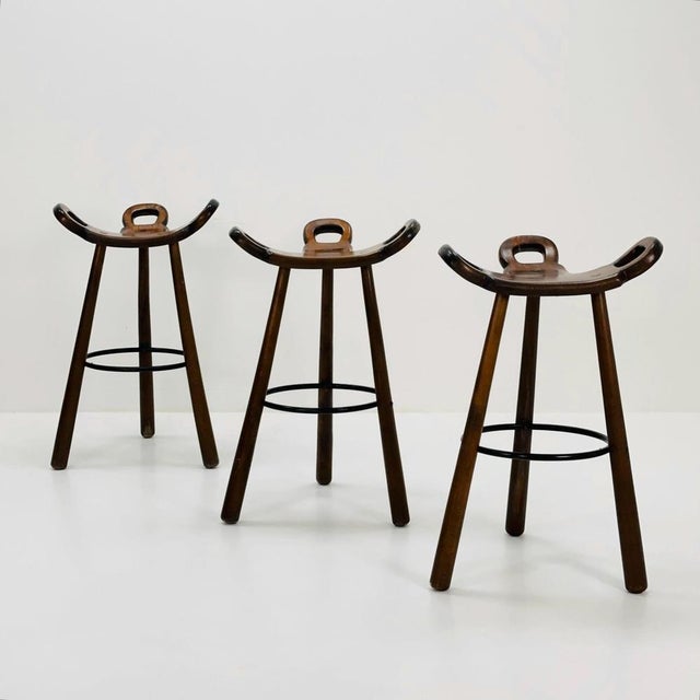 Mid-Century Brutalist Bar Stool, 1960s For Sale - Image 4 of 11