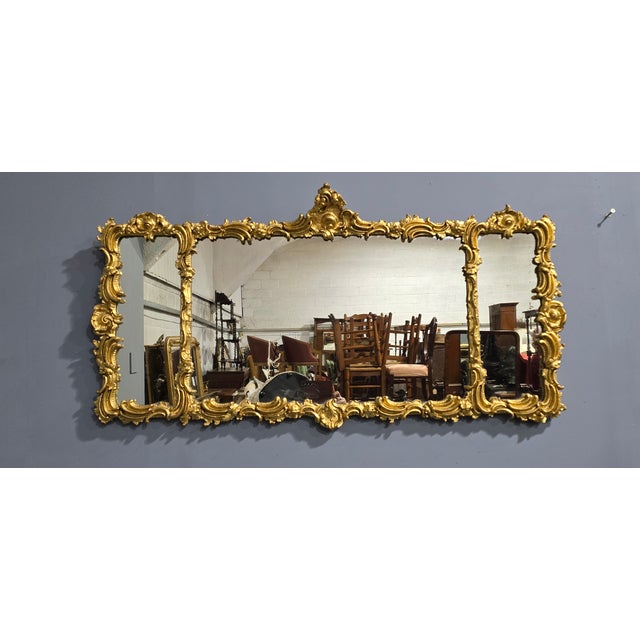 Antique Victorian Gilt Mirror, 1850 For Sale - Image 4 of 8