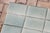 Art Deco Antique 1920s Portuguese Art Deco Era Relief Tiles Set of 56 in Soft Seafoam Glaze For Sale - Image 3 of 18