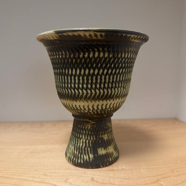 Jean Besnard Mid Century Ceramic Vase by Jean Besnard for Vallauris For Sale - Image 4 of 7