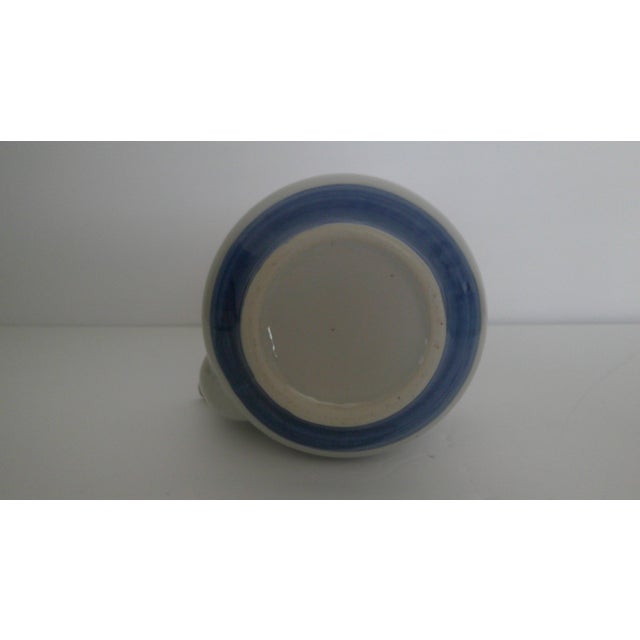 Late 20th Century Vintage Otagiri Seagull Blue Teapot W / 1 Cup Late 20th Century For Sale - Image 5 of 6