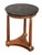 French Empire Round Table or Gueridon of Walnut With Marble Top For Sale In Austin - Image 6 of 10