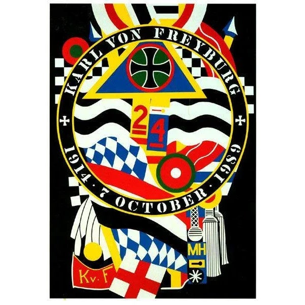 The Hartley Elegies: The Berlin Series - KvF 1, 1990 Serigraph on Saunders Watercolor paper, signed and numbered in pencil...