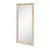 2020s Flora 32 in. W x 69.5 in. H Rectangular Scalloped Rattan Floor Mirror, Off-White For Sale - Image 5 of 8
