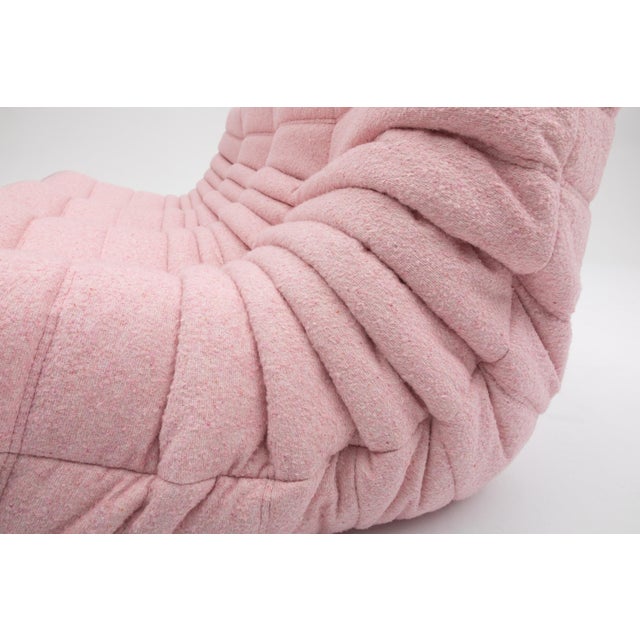 Ligne Roset Authentic Ligne Roset Togo 3-Seater in Soft Flamingo Bouclé - Restored & Sourced in Europe For Sale - Image 4 of 18