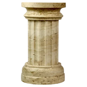 Handmade Column Vase in Satin Travertino Marble by Fiammetta V.