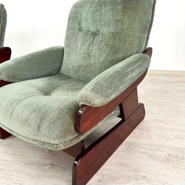 Italian Lounge Chairs - A Pair For Sale In New York - Image 6 of 9