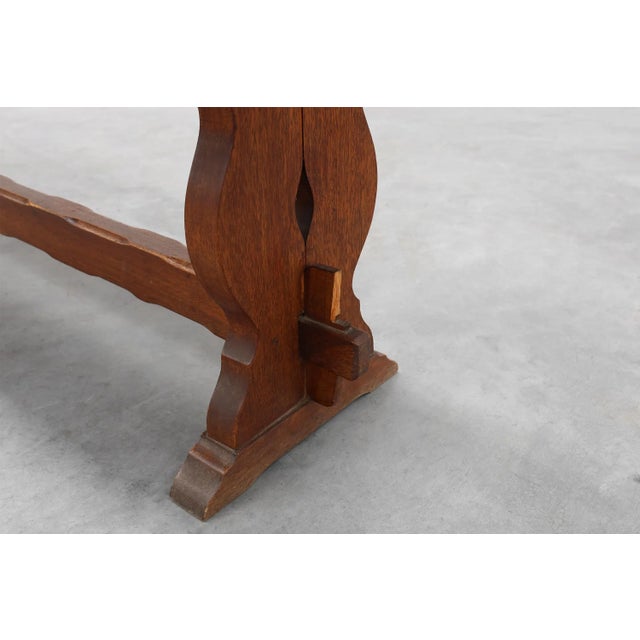 Rustic Oak Bench, France, 1900s For Sale - Image 5 of 13