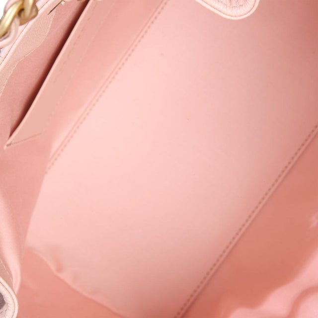 Pink Pink Quilted Caviar Small Chanel 25 Hobo Handbag For Sale - Image 8 of 8