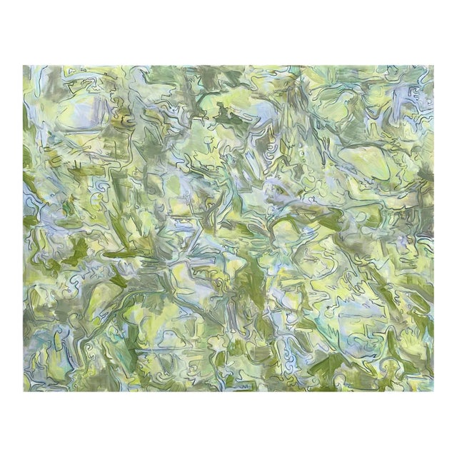 "Early Birds" by Trixie Pitts Large Abstract Expressionist Oil Painting For Sale