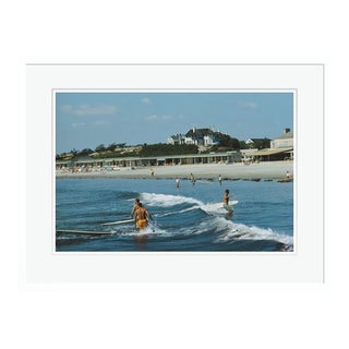 Rhode Island Surfers 1965 by Slim Aarons Framed C Print For Sale