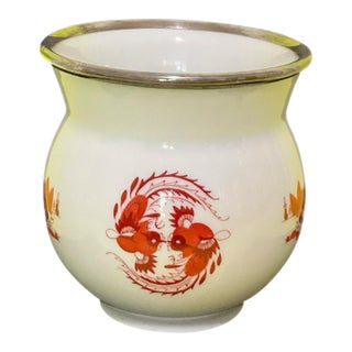 Meissen Red Court Dragon Design Jar / Vase For Sale