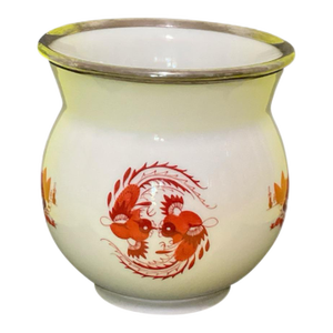 Meissen Red Court Dragon Design Jar / Vase