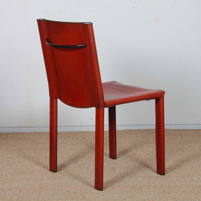 Chairs by Carlo Bartoli for Matteo Grassi, 1980s, Set of 8 For Sale - Image 6 of 16