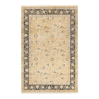 Mogul, One-of-a-Kind Hand-Knotted Area Rug - Ivory, 6' 3" x 9' 1" For Sale