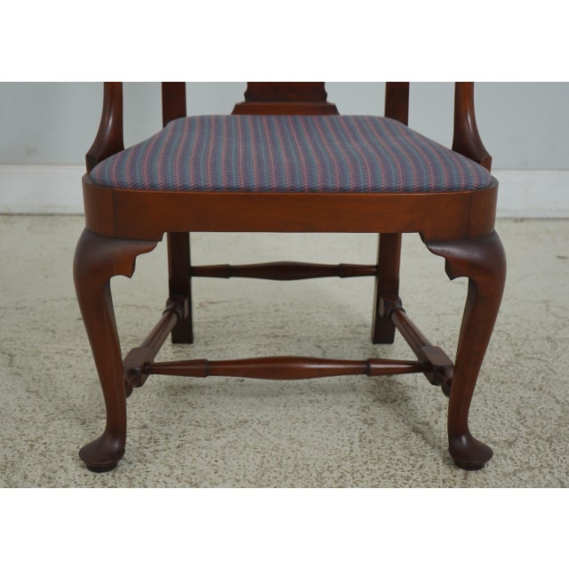 Set of 8 Eldred Wheeler Cherry Bench Made Dining Room Chairs For Sale - Image 9 of 12