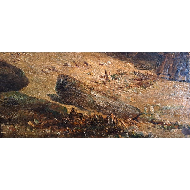 John Syer, Shipwreck on the Cornwall Coast, Oil on Canvas For Sale - Image 8 of 11